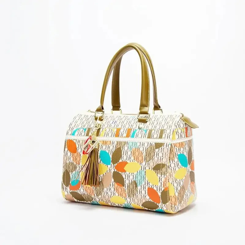 CH Ladies Bucket Bag – Floral PU Leather Handbag