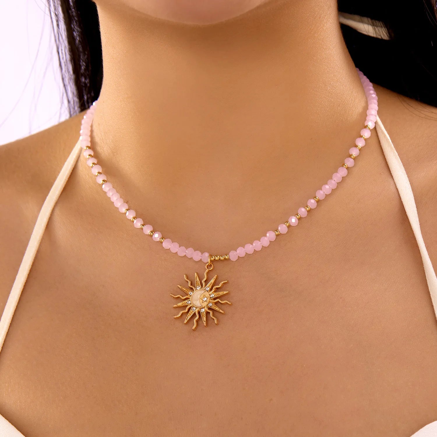 Boho Multilayer Bead Chain Necklace