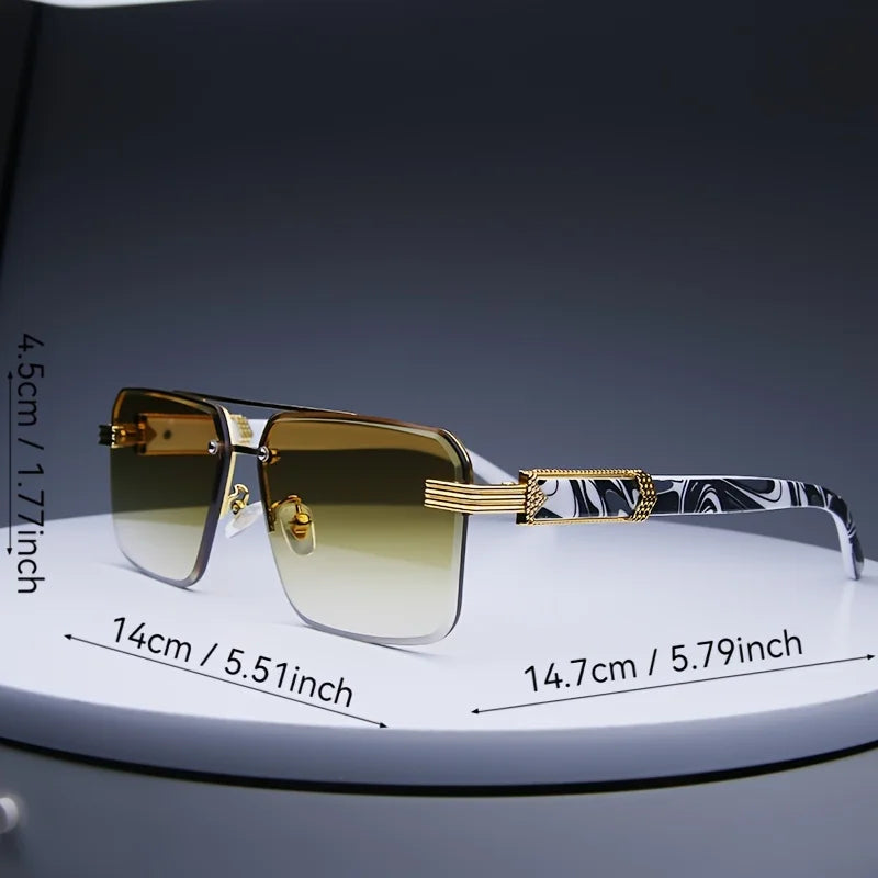 Rimless Rectangle Sunglasses – Women's