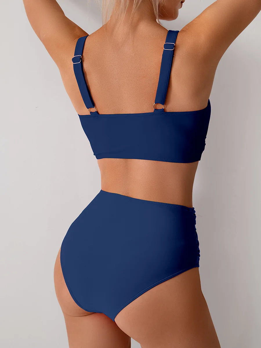 High Waist Push Up Bikini Set