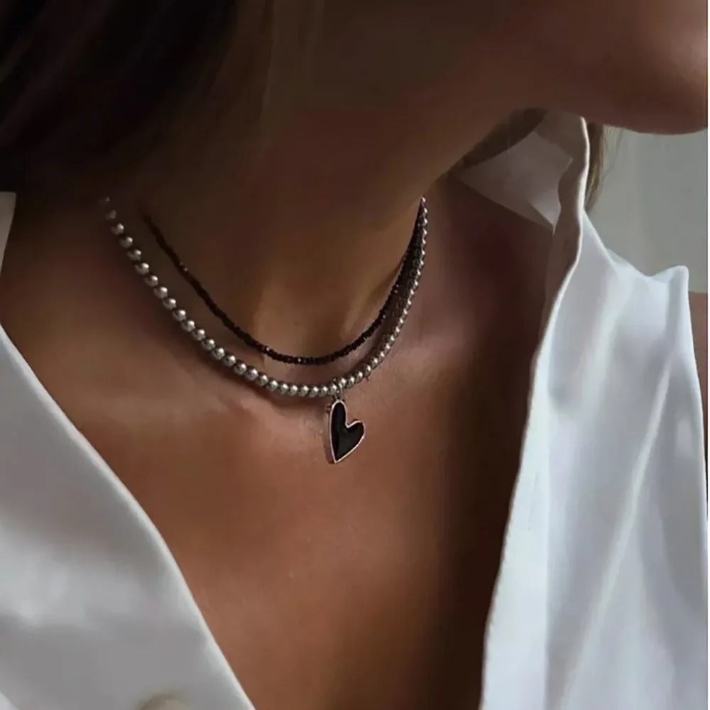 Boho Multilayer Bead Chain Necklace