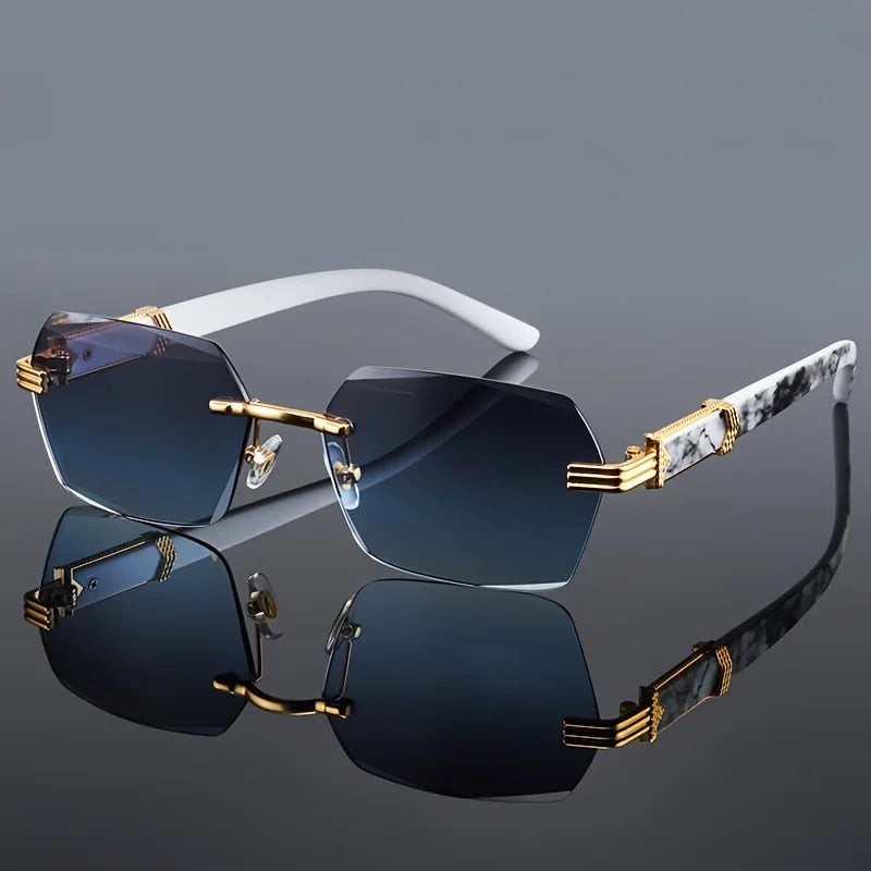 Rimless Rectangle Sunglasses – Women's