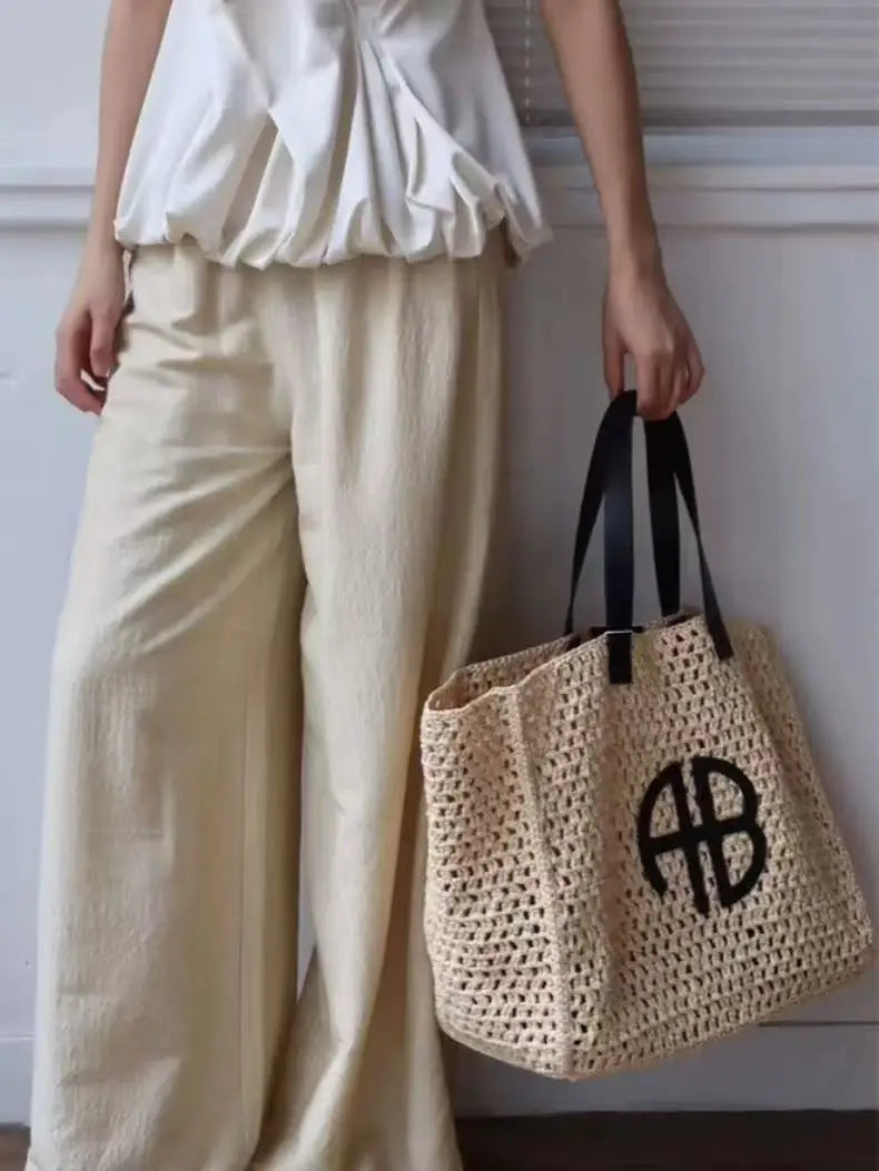 Straw Tote Bag