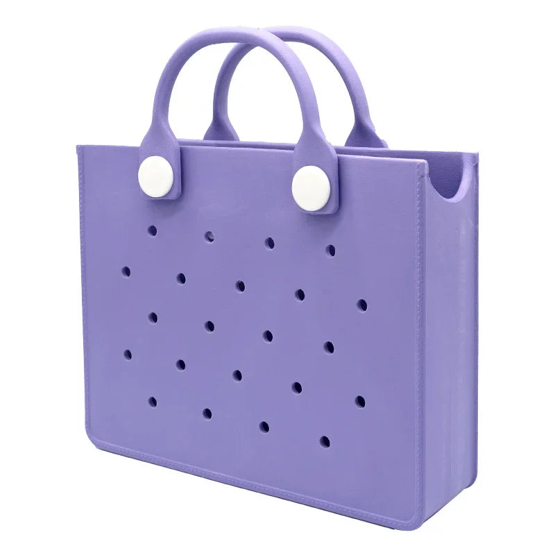 Large Leather Shoulder Bag Beach Tote