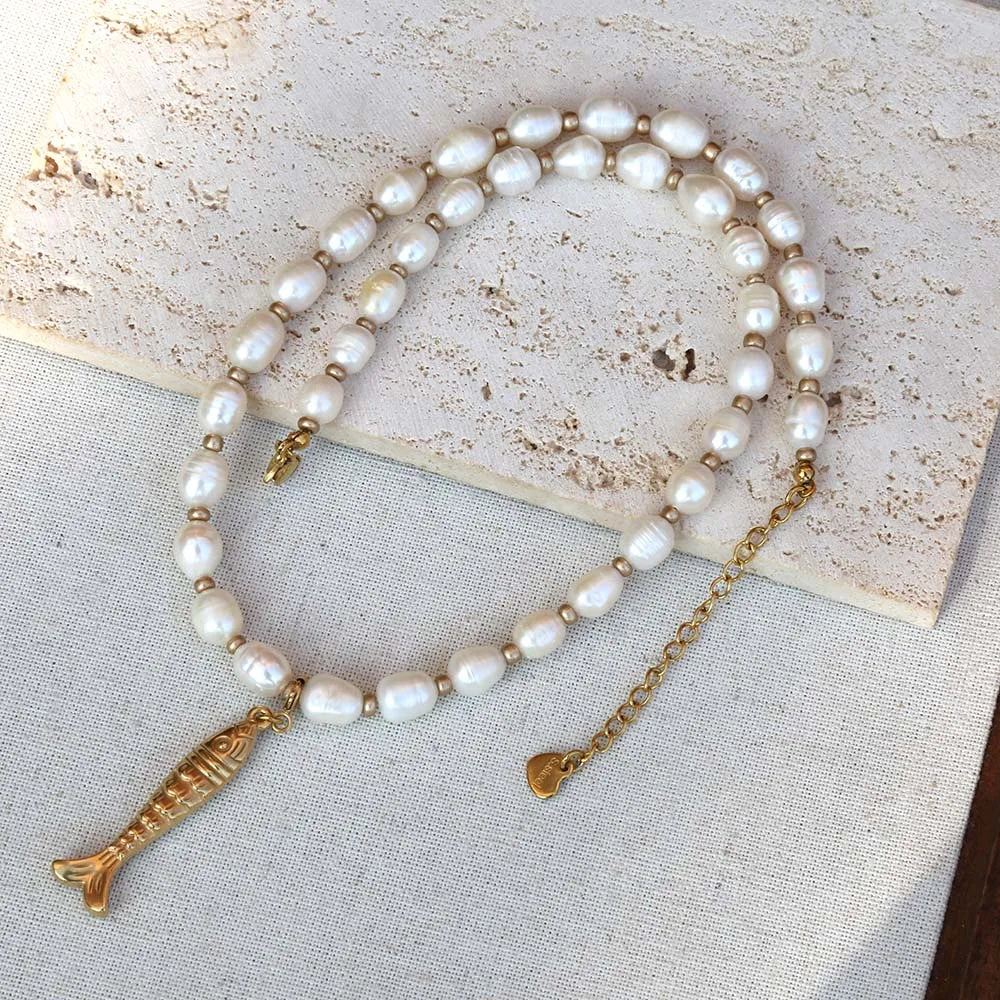 Freshwater Pearl Bead Necklace