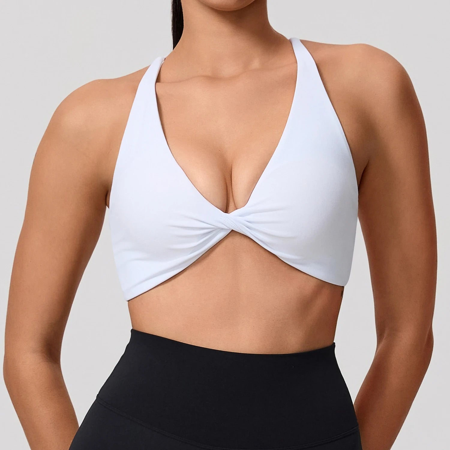 Cross Back Push Up Yoga Bra