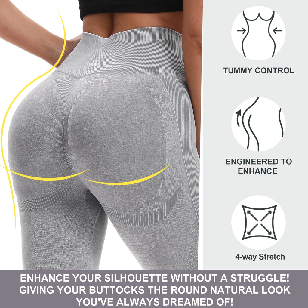High Waist Butt Lifting Seamless Leggings