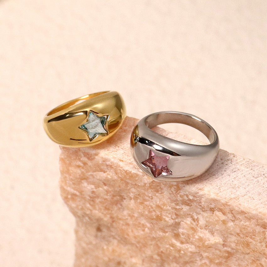Chunky Croissant Gold Ring