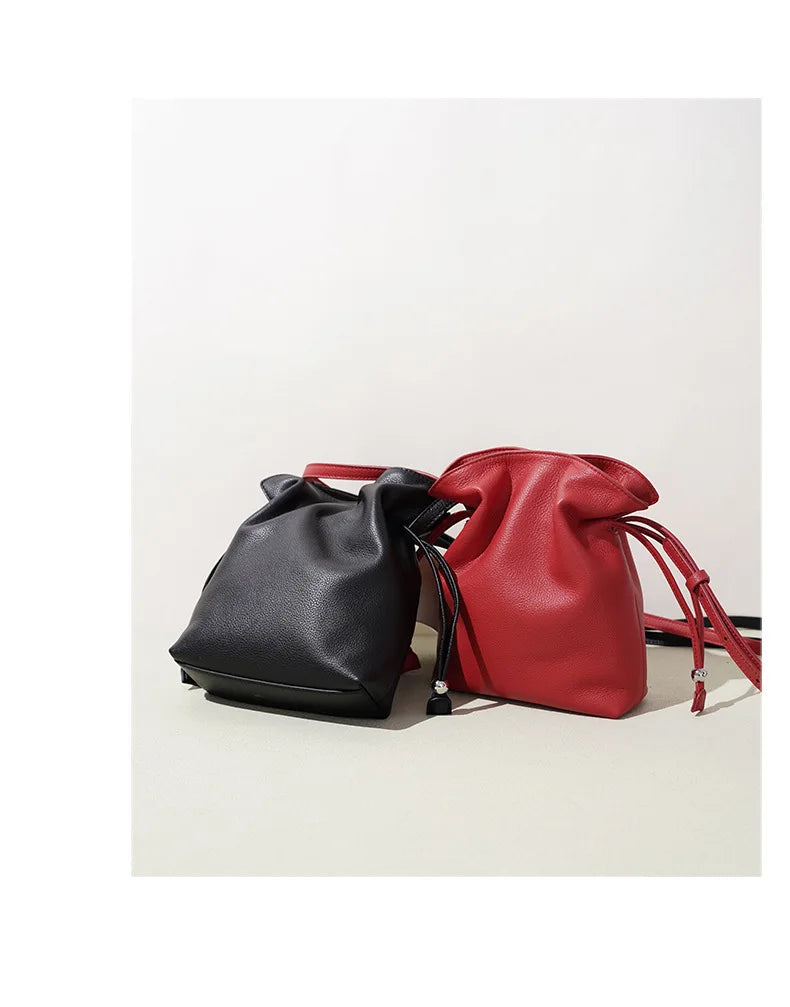 Leather Flap Crossbody Bag