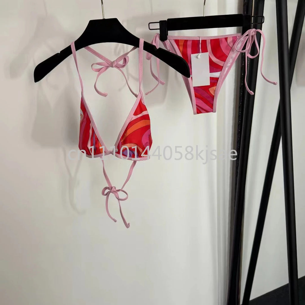 Red Bikini Set with Headband