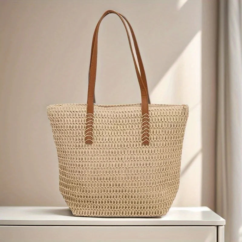 Woven Beach Tote Bag