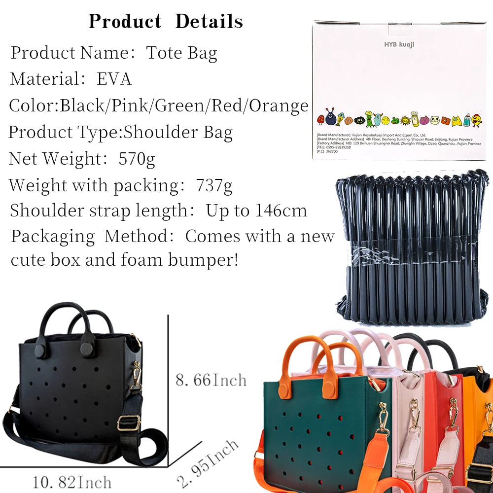 Large Leather Shoulder Bag Beach Tote