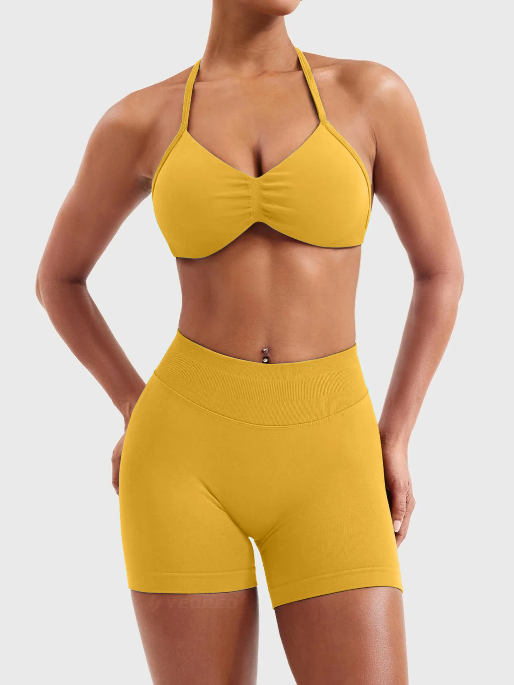 Ribbed Racerback Sports Bra