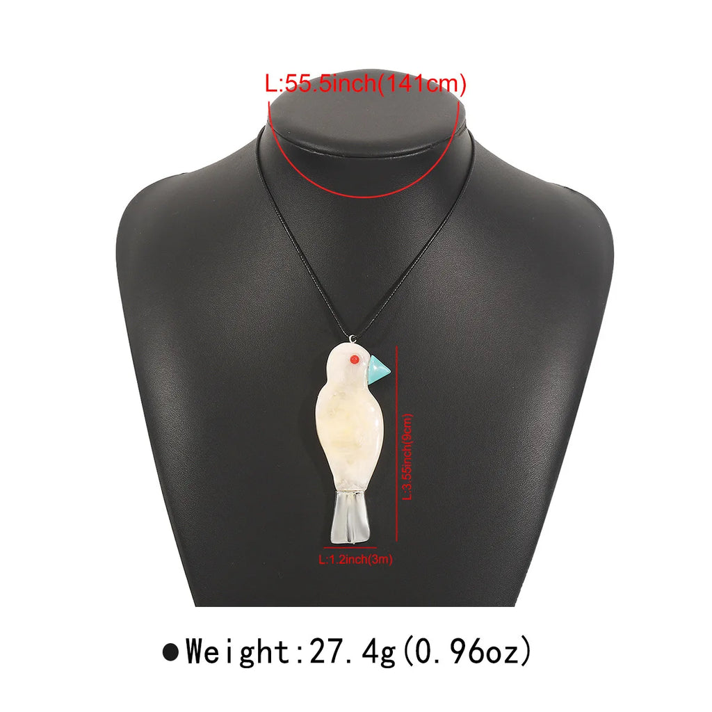 Parrot Charm Cord Necklace