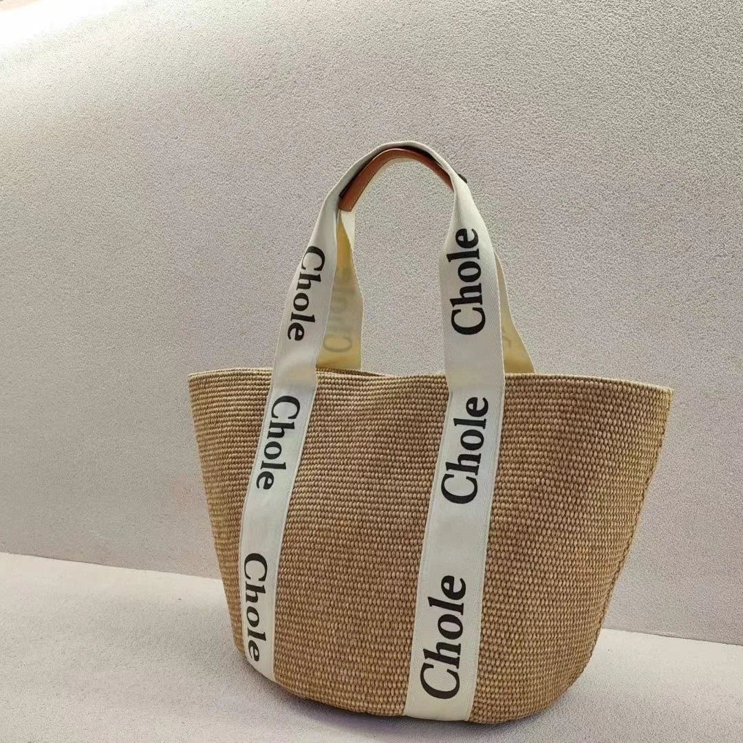 Handwoven Cotton-Linen Beach Tote