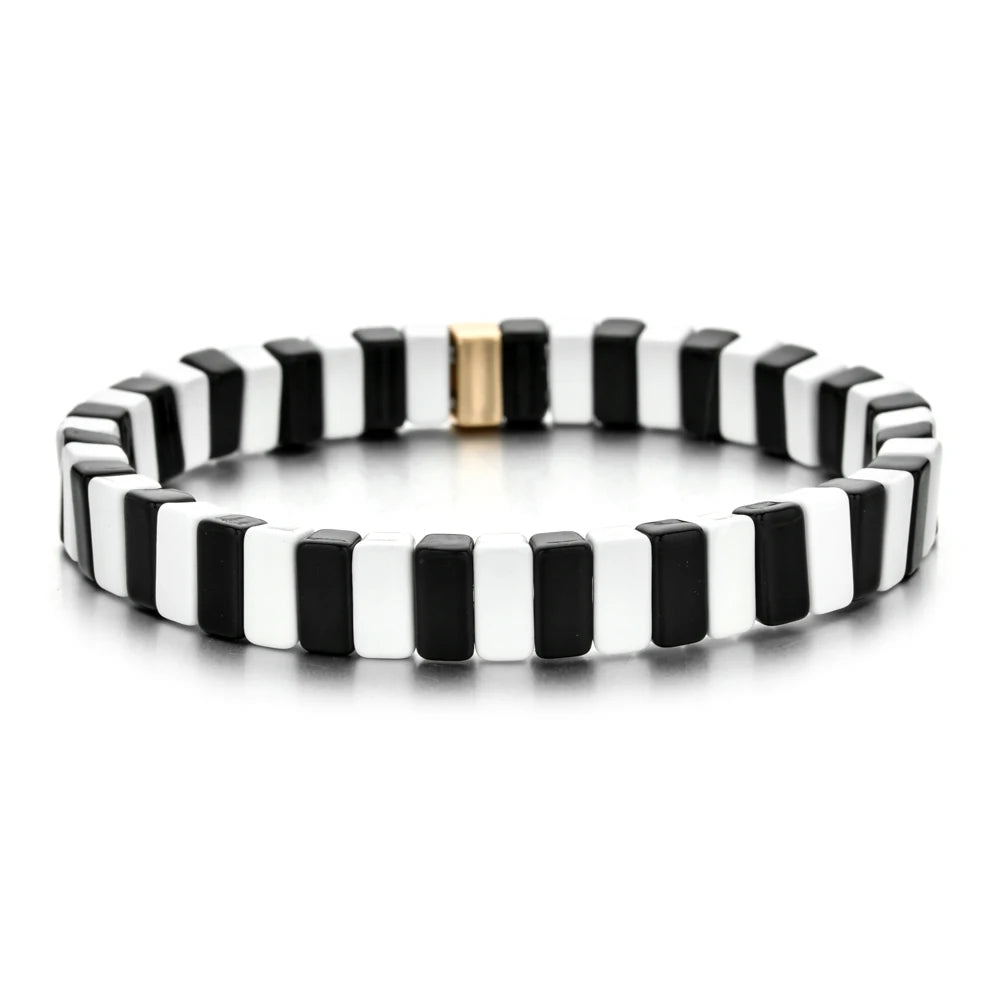 Enamel Tile Friendship Bracelet