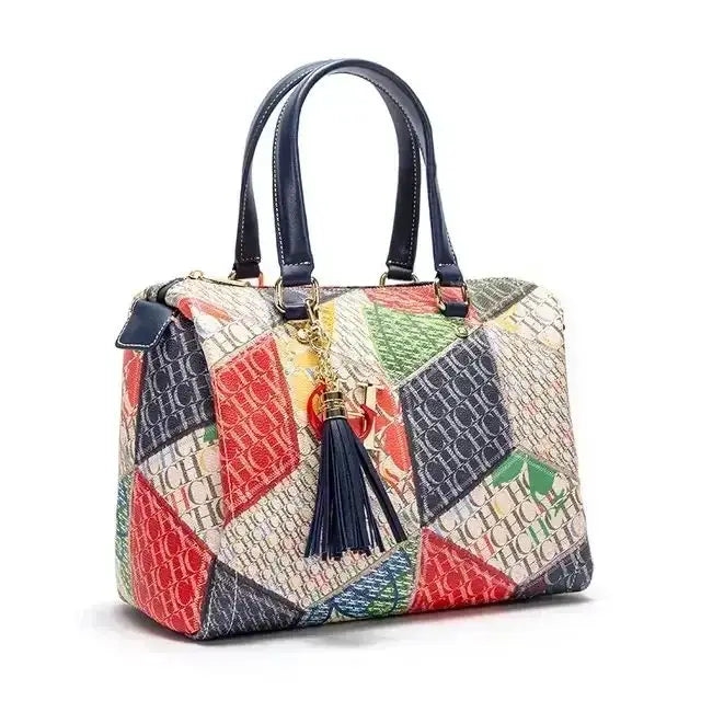 CH Ladies Bucket Bag – Floral PU Leather Handbag