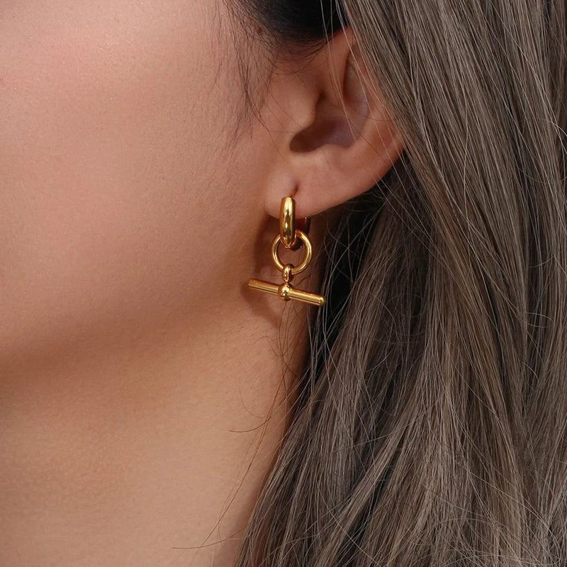 Geometric Drop Earrings