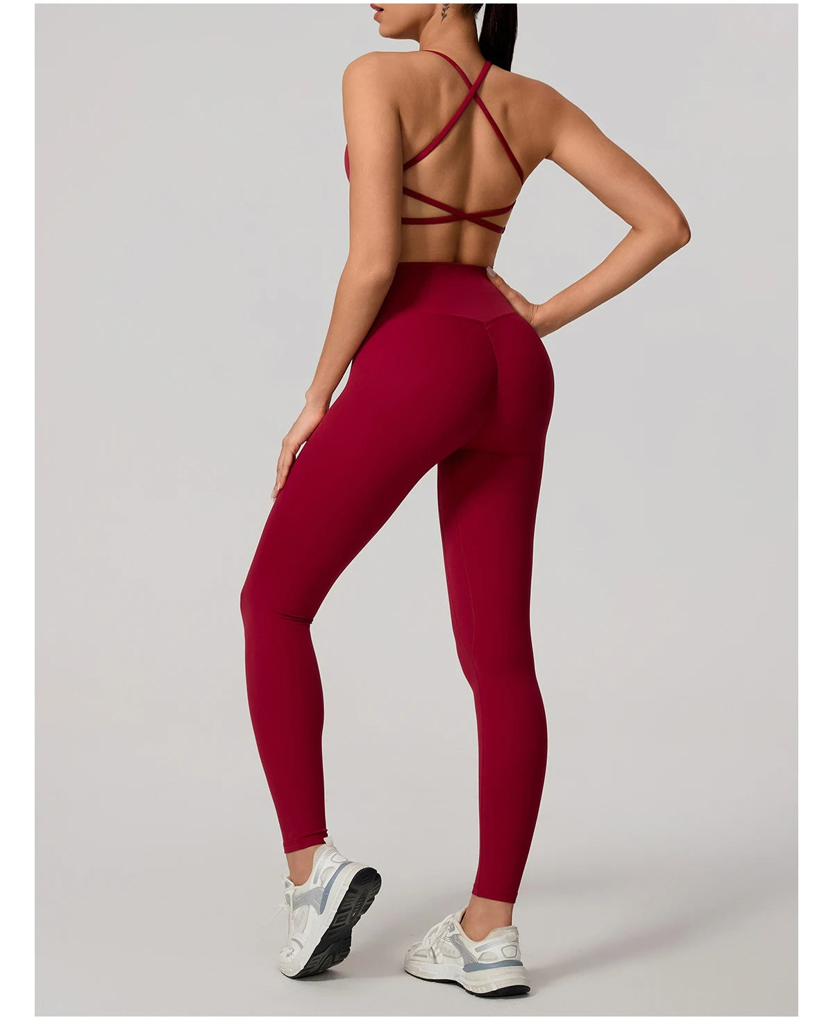 Cross Back Push Up Yoga Bra