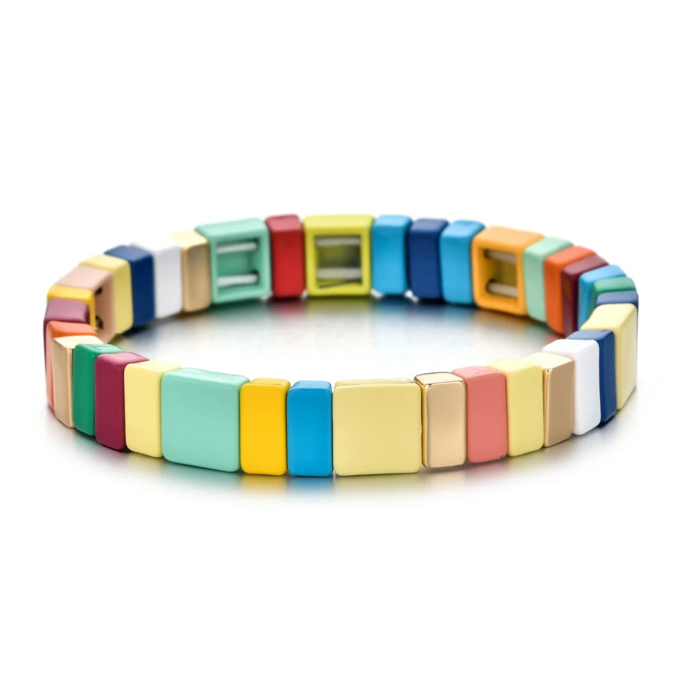 Enamel Tile Friendship Bracelet