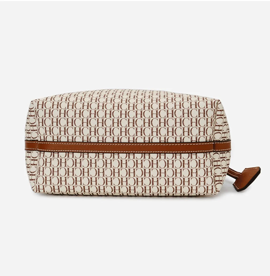 CH Women's Shoulder Tote Bag – Letter Print Polyester
