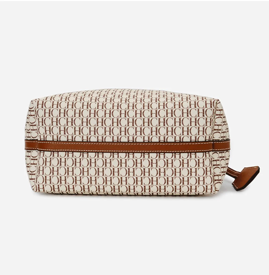 CH Women's Shoulder Tote Bag – Letter Print Polyester