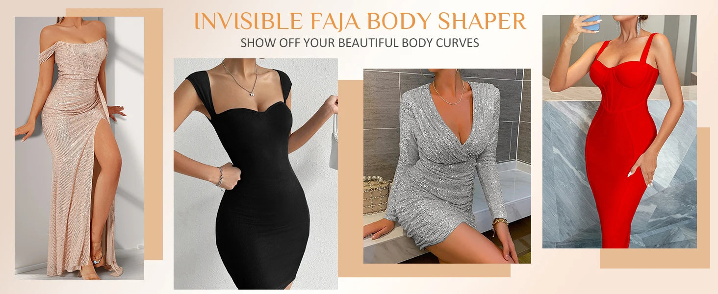 Lace-Trim Shapewear Bodysuit