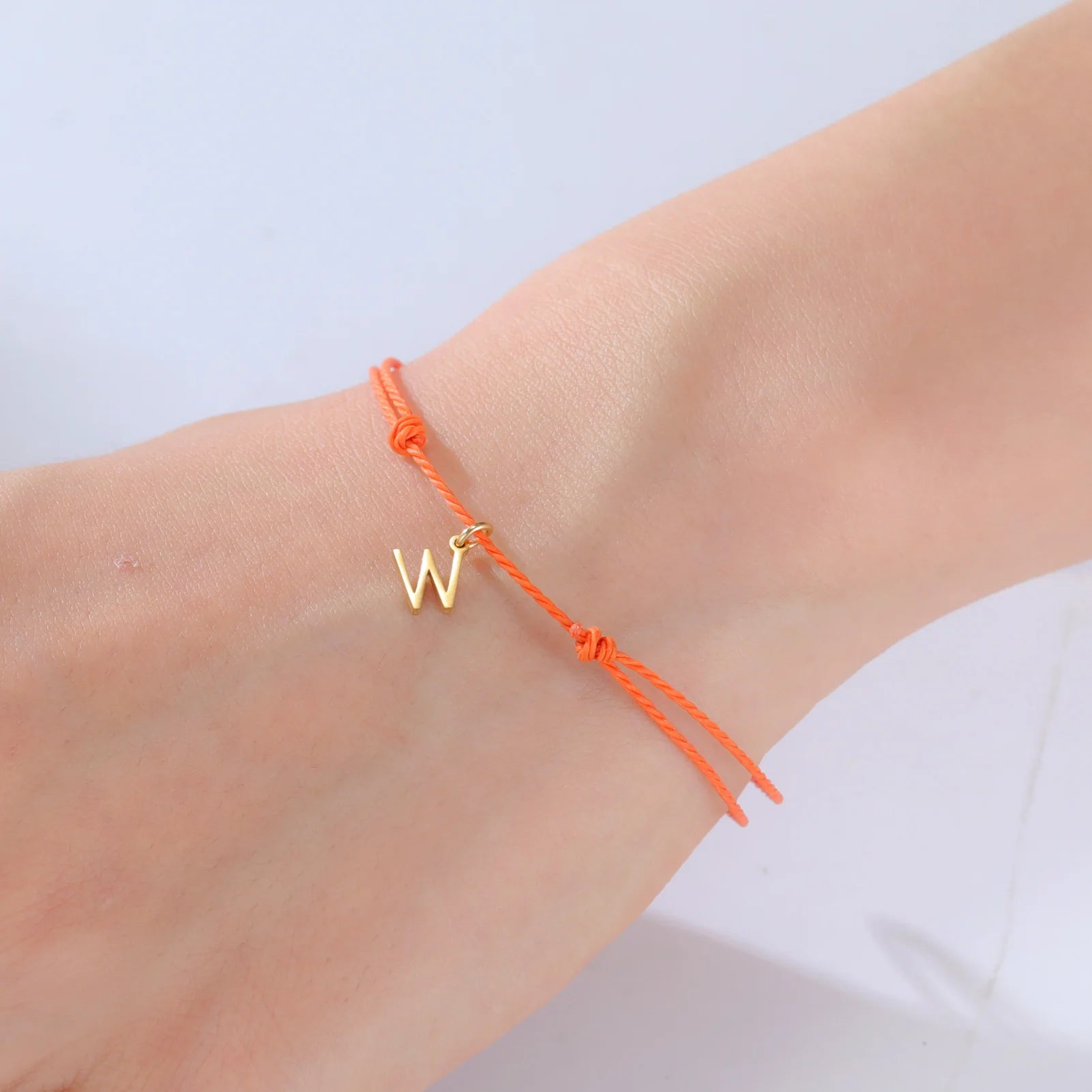 Initial Letter Rope Bracelet