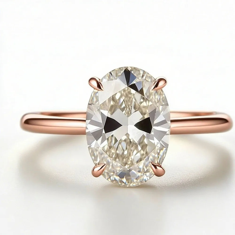 Oval Diamond Engagement Ring