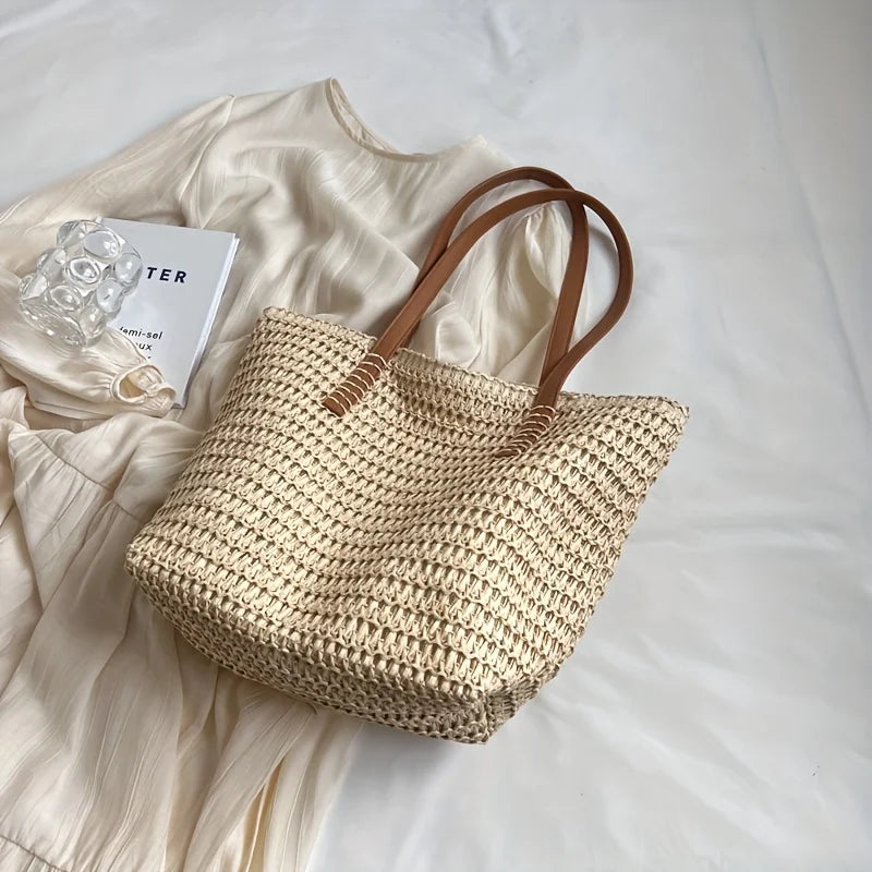 Woven Beach Tote Bag