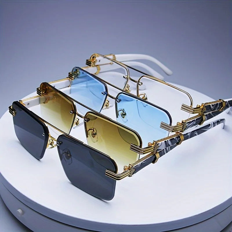Rimless Rectangle Sunglasses – Women's