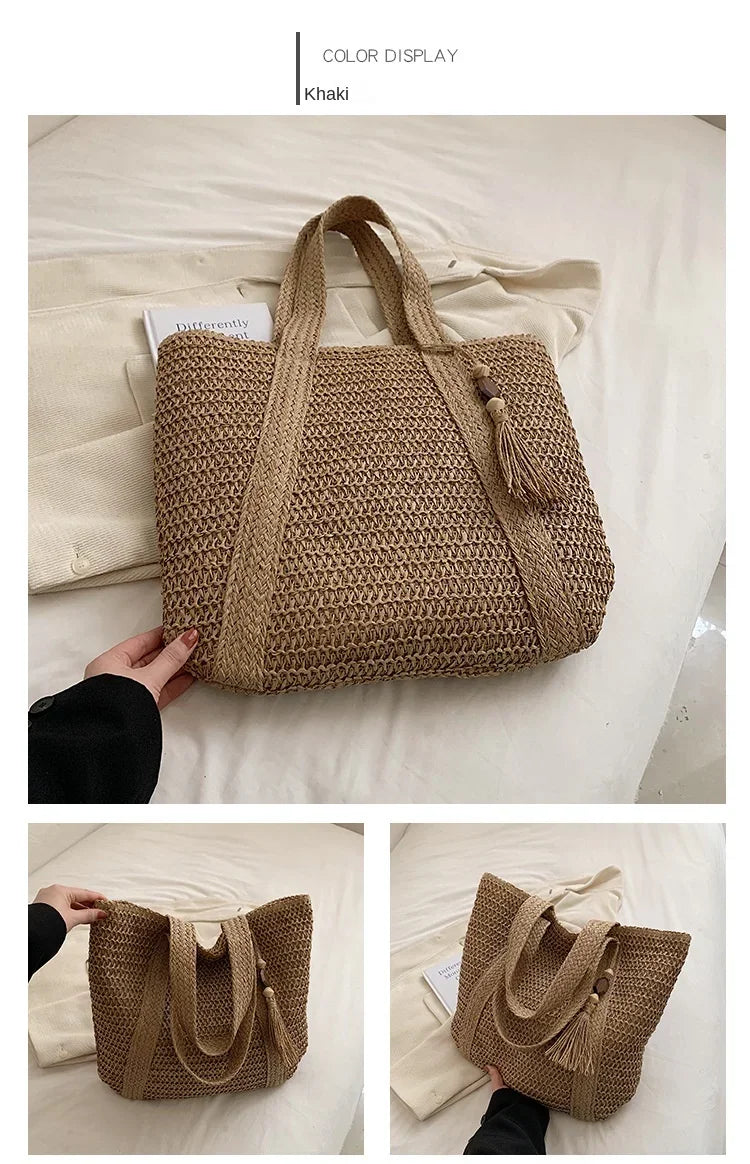 Retro Straw Woven Handbag