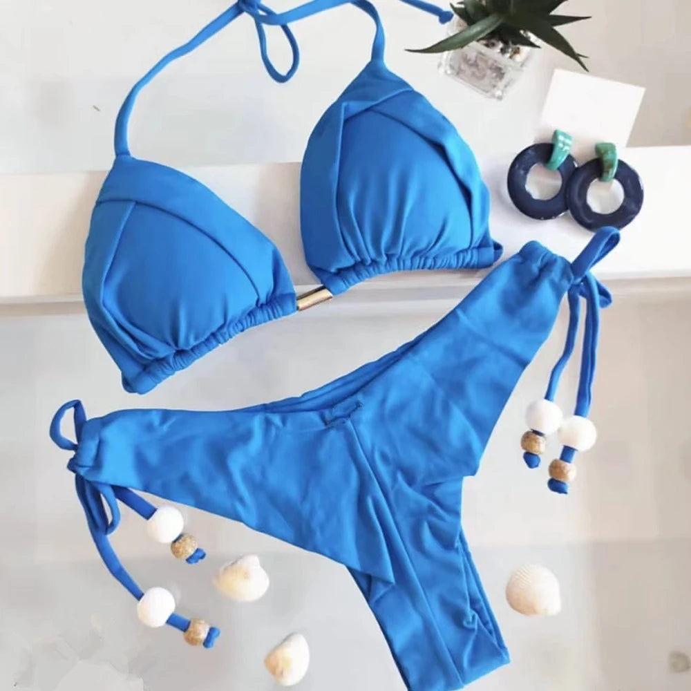 Triangle Push Up Bikini Set 13 Colors