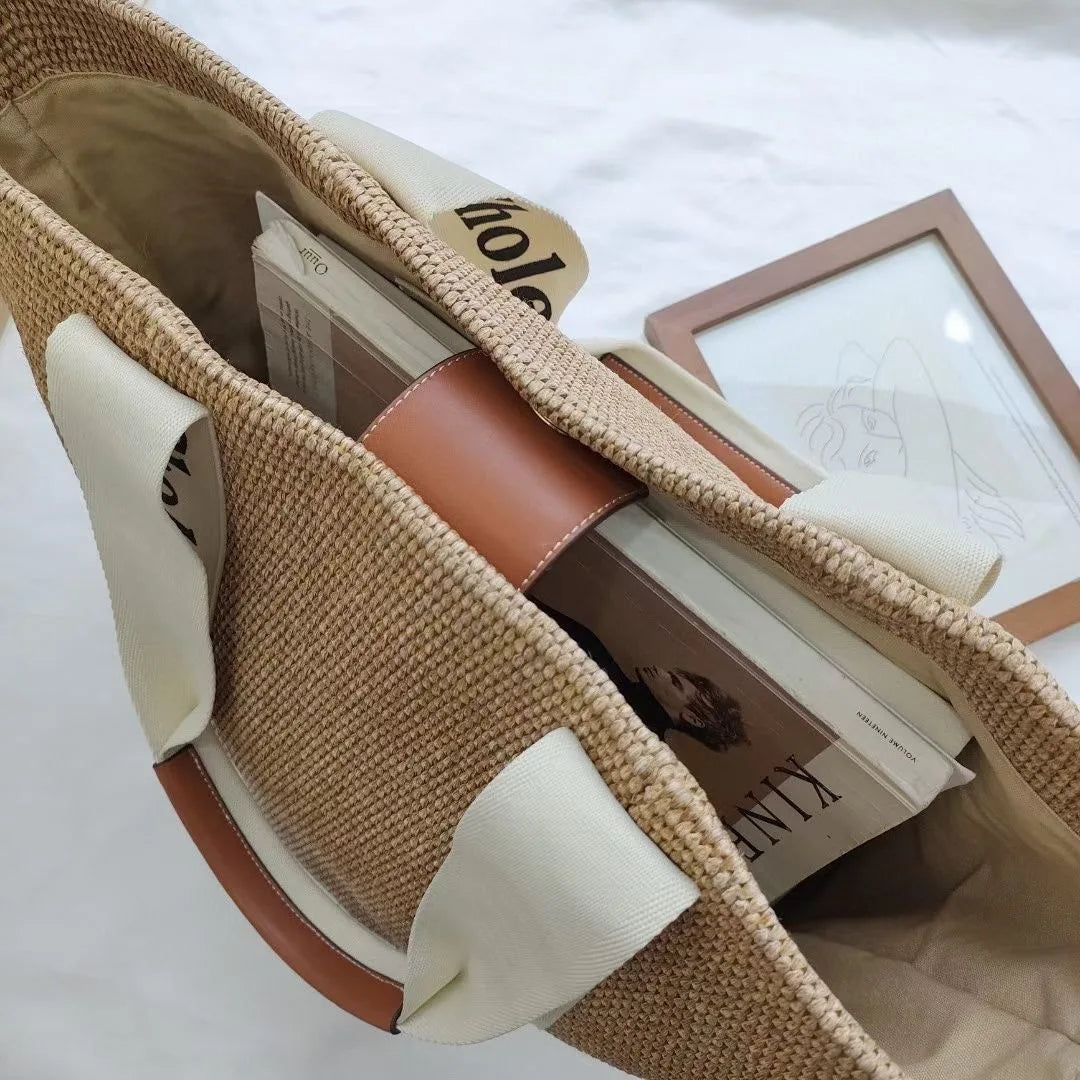 Handwoven Cotton-Linen Beach Tote