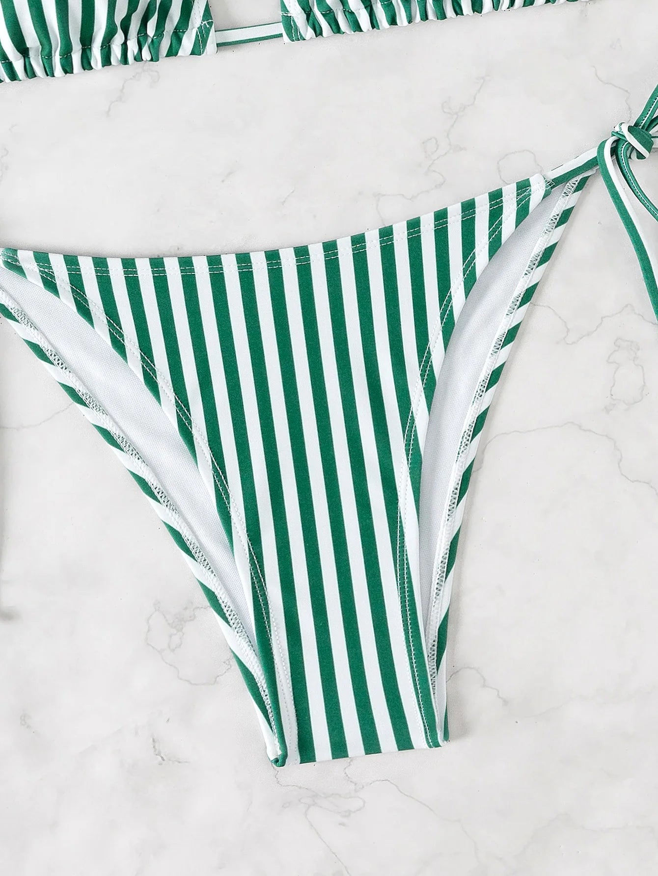 Floral Push Up Triangle Bikini Set