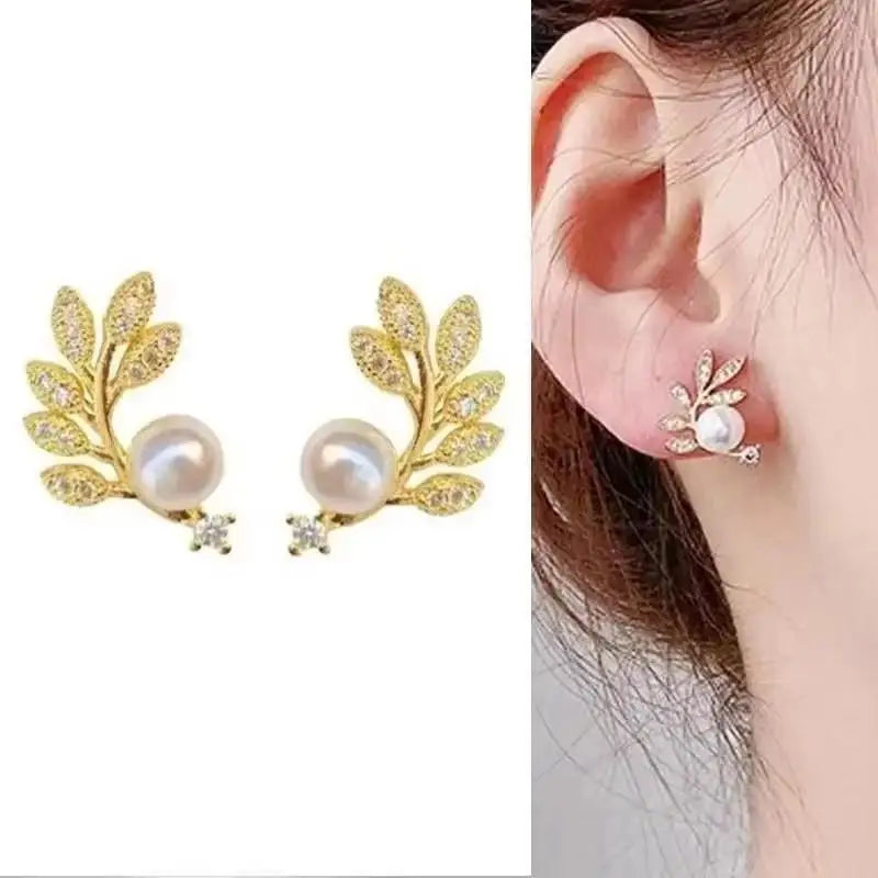Zircon Geometric Hoop Earrings