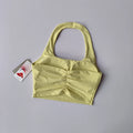 Halter Neck Push Up Sports Bra