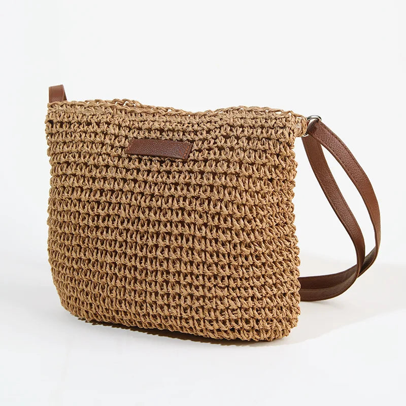 Woven Crossbody Shoulder Bag