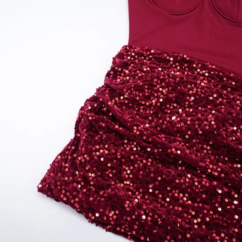 Open Bust Push Up Dress
