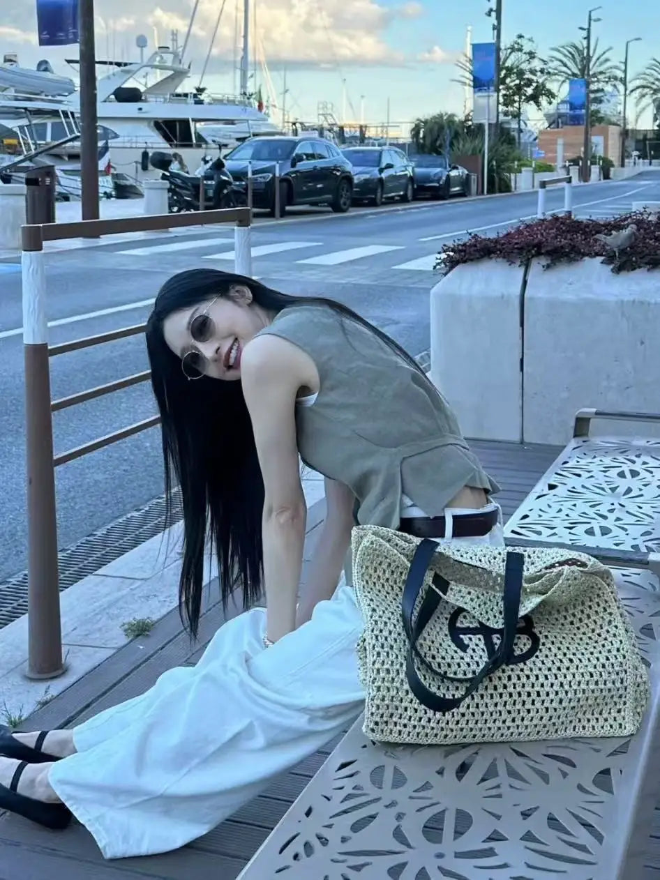 Straw Tote Bag
