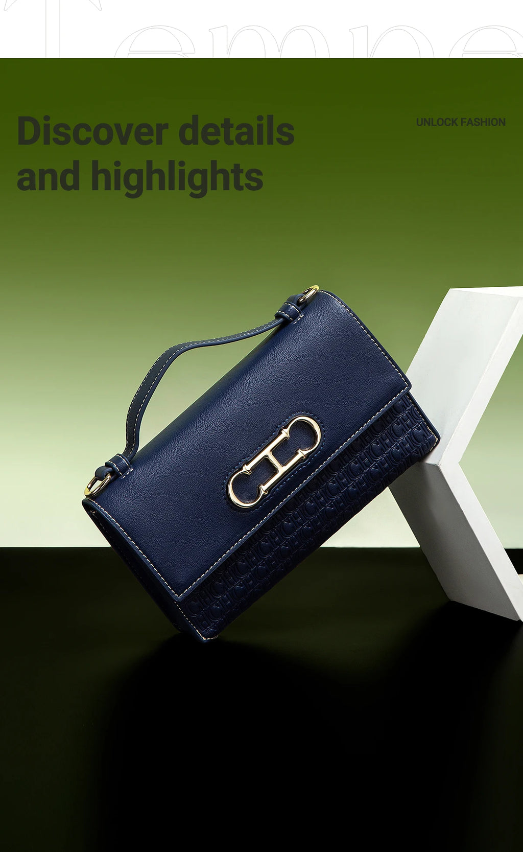 CH Women's Classic Retro Fashion Shoulder Bag Light Luxury Popular Classic Models Large Capacity ...