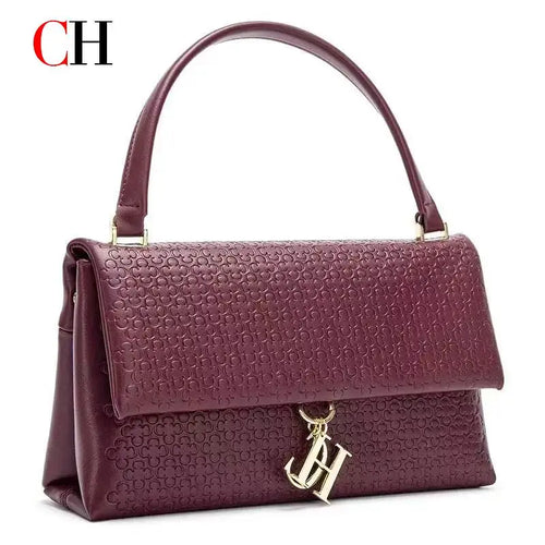 CH Fashion Shoulder Bag Detachable Chain Light Luxury Underarm Bag Simple Large Capacity Solid Co...