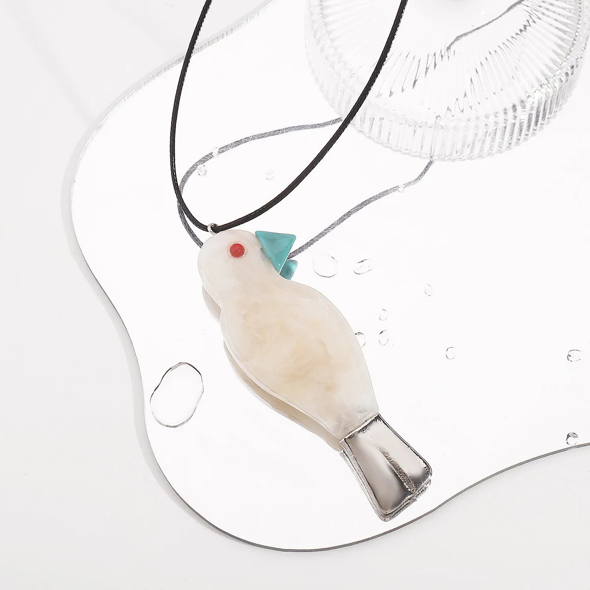 Parrot Charm Cord Necklace