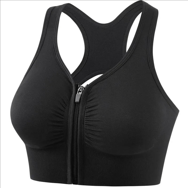 Front Zip Sports Bra