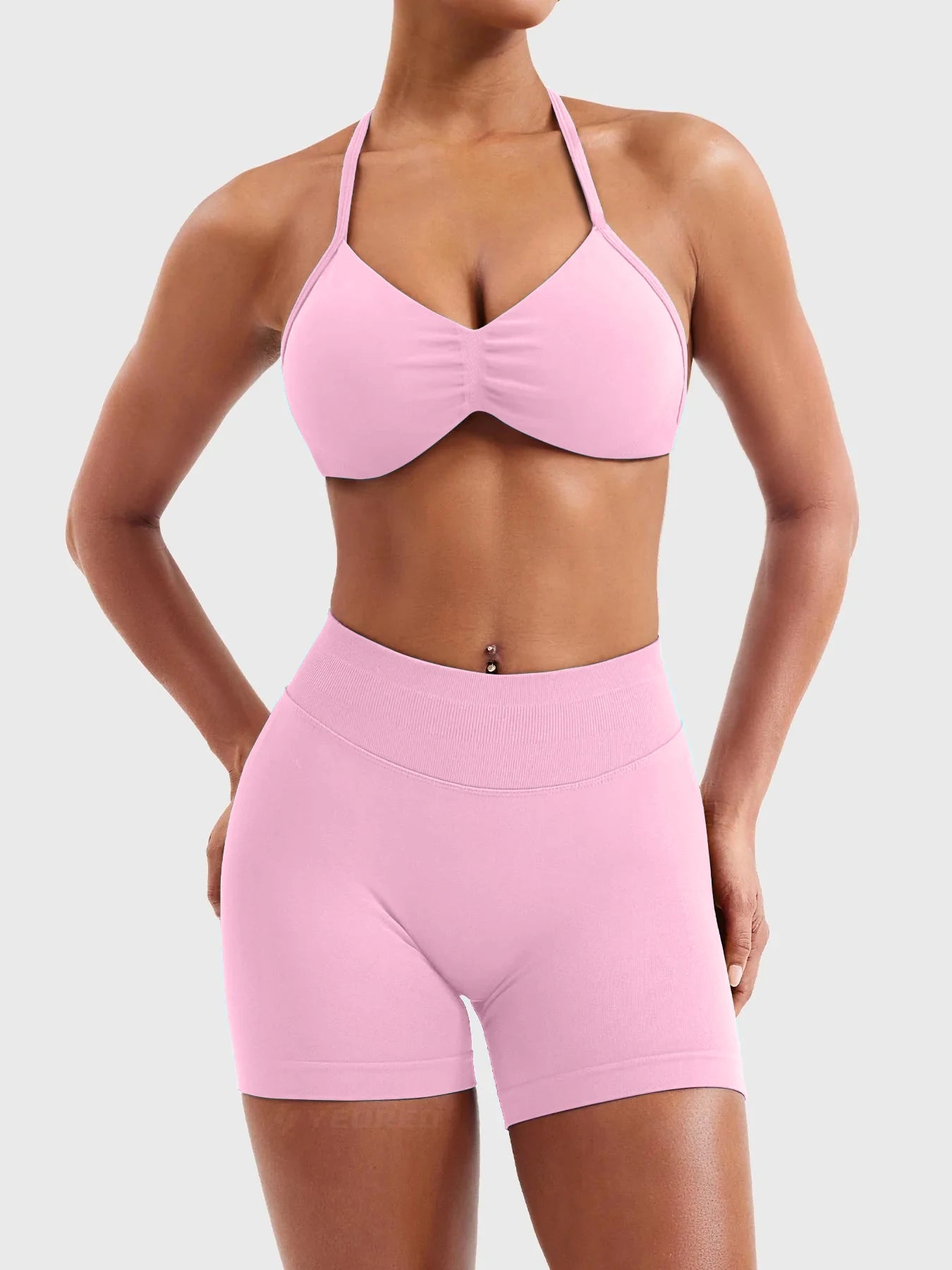 Ribbed Racerback Sports Bra