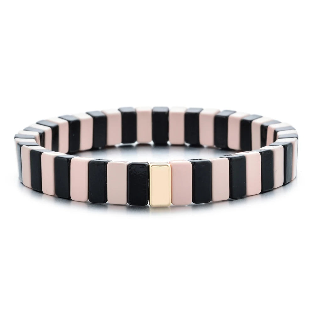 Enamel Tile Friendship Bracelet