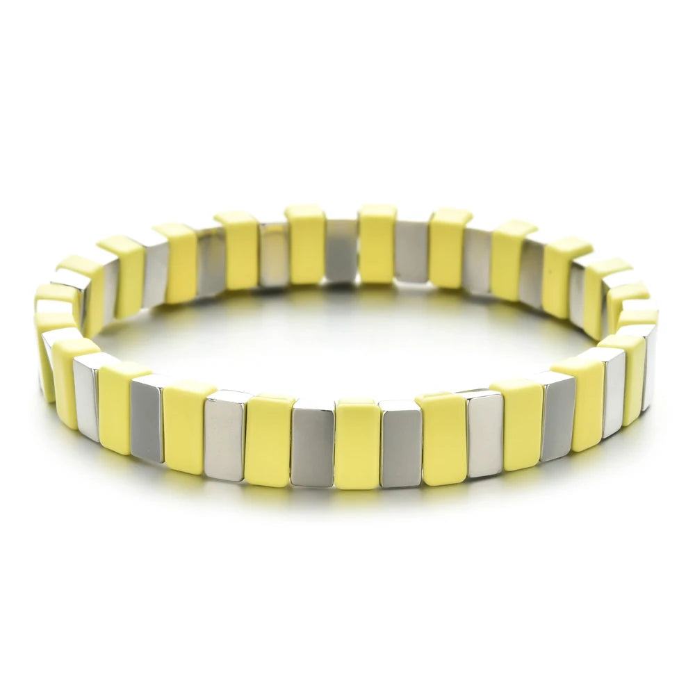 Enamel Tile Friendship Bracelet