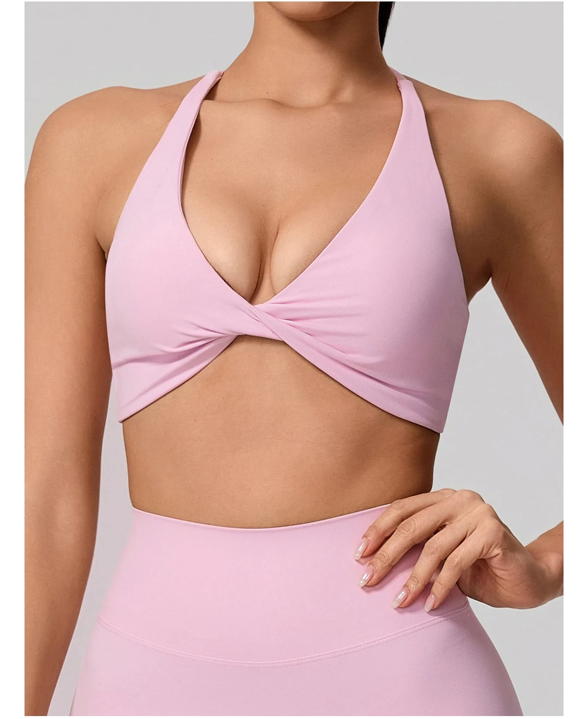 Cross Back Push Up Yoga Bra