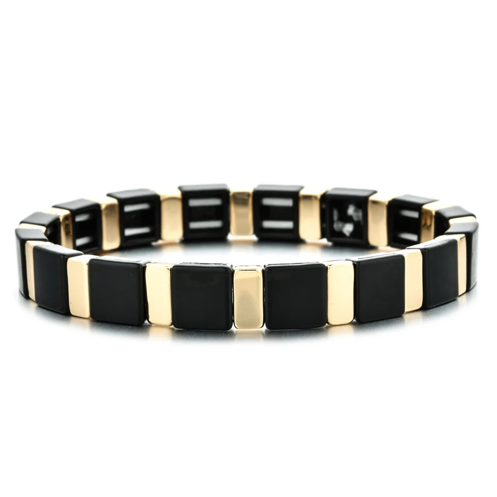 Enamel Tile Friendship Bracelet