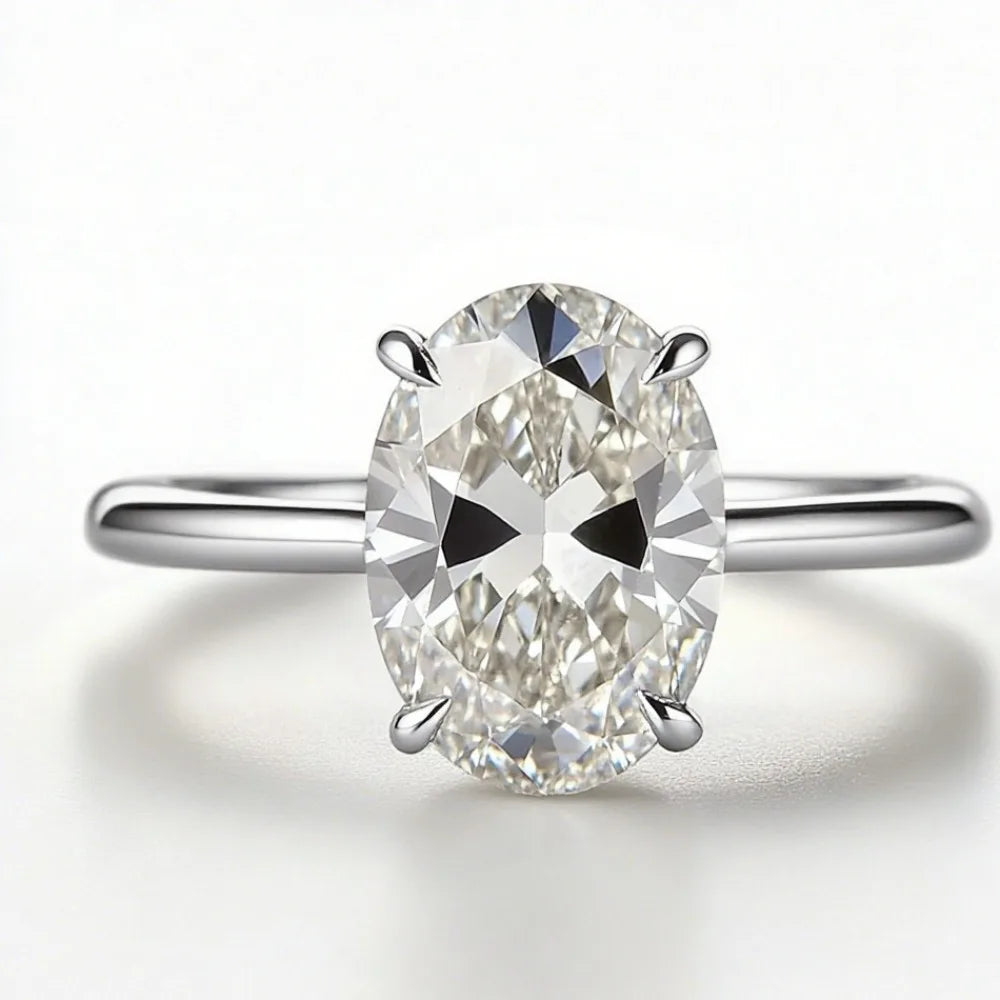 Oval Diamond Engagement Ring